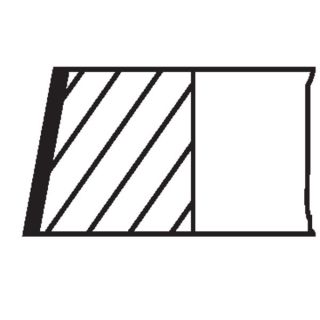 Stūmoklio žiedų komplektas MAHLE 028 RS 00126 0N1