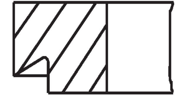 Stūmoklio žiedų komplektas MAHLE 039 02 V0