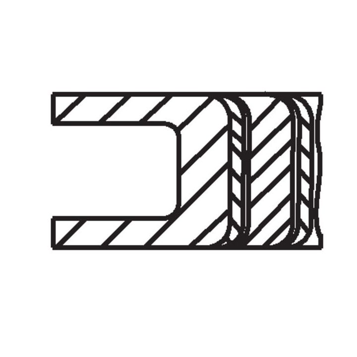 Stūmoklio žiedų komplektas MAHLE 040 01 V1