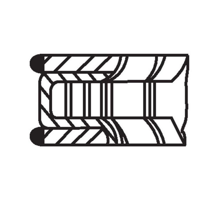 Stūmoklio žiedų komplektas MAHLE 681 RS 00106 0N2