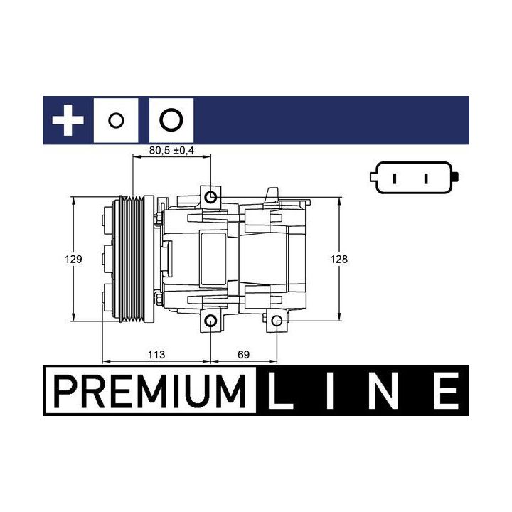 Kompresorius, oro kondicionierius MAHLE ACP 101 000P