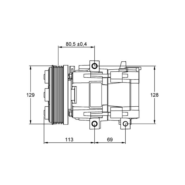 Kompresorius, oro kondicionierius MAHLE ACP 101 000P