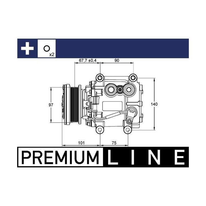 Kompresorius, oro kondicionierius MAHLE ACP 1099 000P