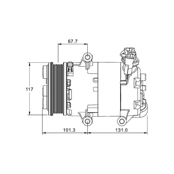 Kompresorius, oro kondicionierius MAHLE ACP 1330 000P