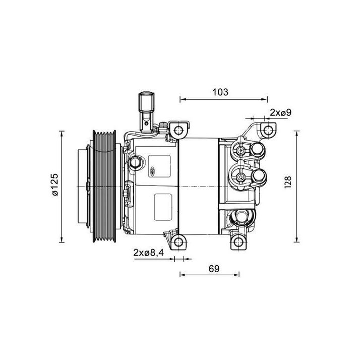 Kompresorius, oro kondicionierius MAHLE ACP 1458 000P