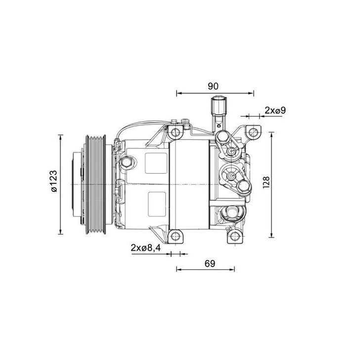 Kompresorius, oro kondicionierius MAHLE ACP 1459 000P