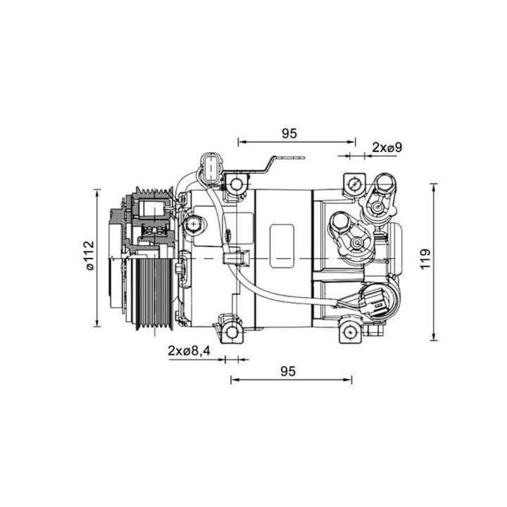Kompresorius, oro kondicionierius MAHLE ACP 1462 000P