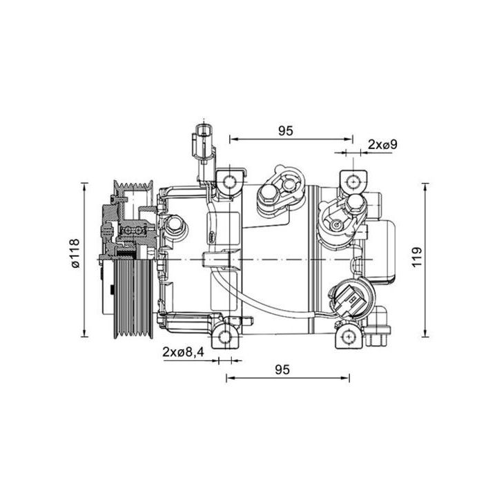 Kompresorius, oro kondicionierius MAHLE ACP 1463 000P