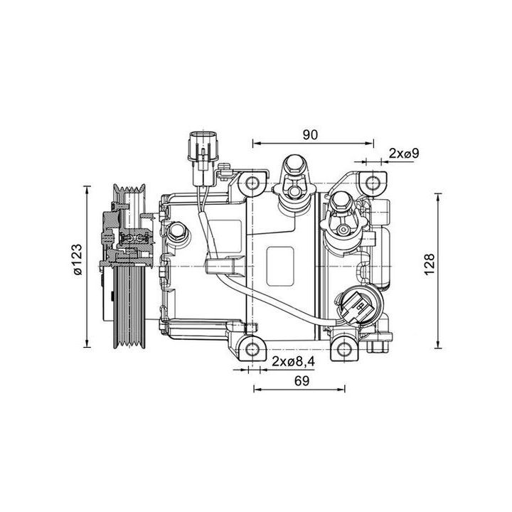 Kompresorius, oro kondicionierius MAHLE ACP 1465 000P