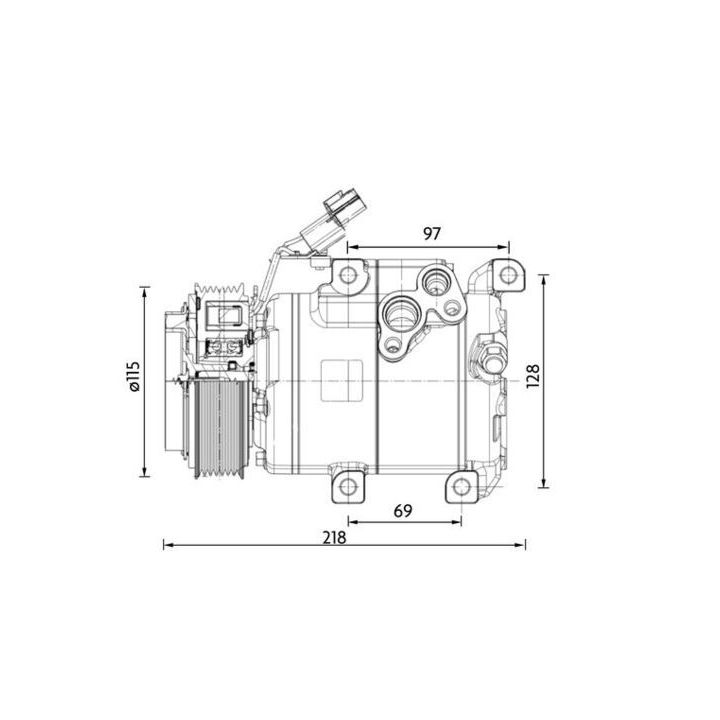 Kompresorius, oro kondicionierius MAHLE ACP 1467 000P