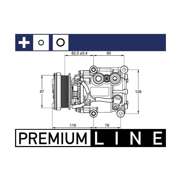 Kompresorius, oro kondicionierius MAHLE ACP 22 000P