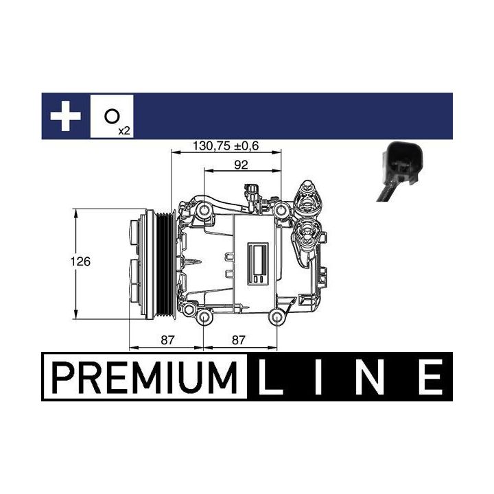 Kompresorius, oro kondicionierius MAHLE ACP 54 000P