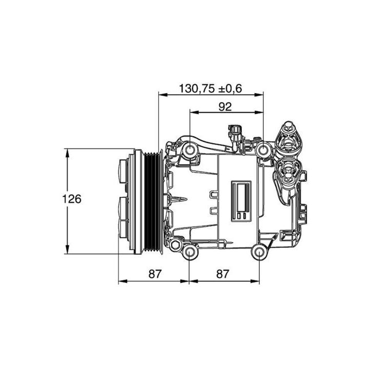 Kompresorius, oro kondicionierius MAHLE ACP 54 000P
