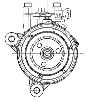Kompresorius, oro kondicionierius MAHLE ACP 600 000P