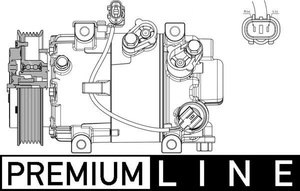 Kompresorius, oro kondicionierius MAHLE ACP 628 000P