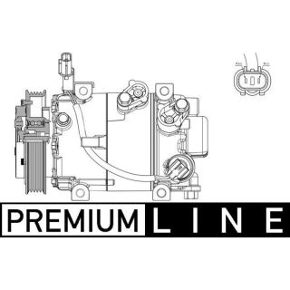 Kompresorius, oro kondicionierius MAHLE ACP 629 000P