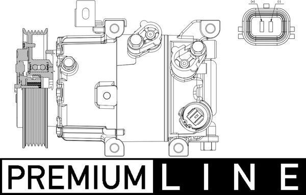 Kompresorius, oro kondicionierius MAHLE ACP 630 000P