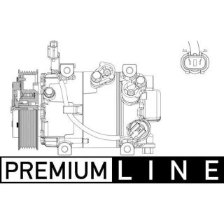 Kompresorius, oro kondicionierius MAHLE ACP 632 000P