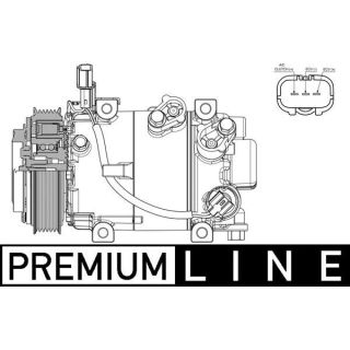 Kompresorius, oro kondicionierius MAHLE ACP 633 000P