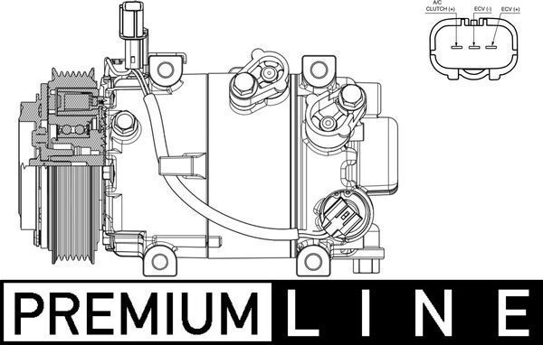 Kompresorius, oro kondicionierius MAHLE ACP 633 000P