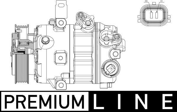 Kompresorius, oro kondicionierius MAHLE ACP 634 000P