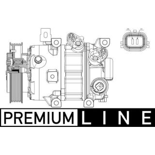 Kompresorius, oro kondicionierius MAHLE ACP 635 000P