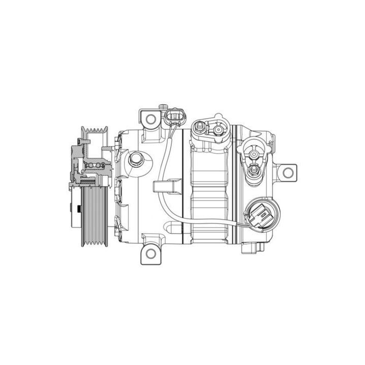 Kompresorius, oro kondicionierius MAHLE ACP 637 000P