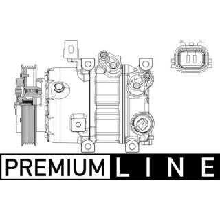 Kompresorius, oro kondicionierius MAHLE ACP 638 000P