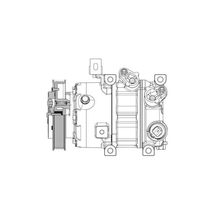 Kompresorius, oro kondicionierius MAHLE ACP 638 000P