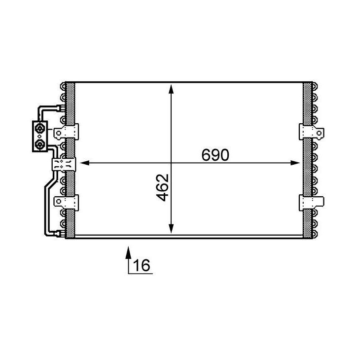 Kondensatorius, oro kondicionierius MAHLE AC 152 000S