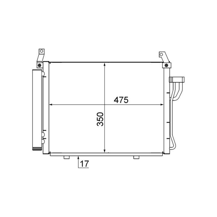 Kondensatorius, oro kondicionierius MAHLE AC 17 000S