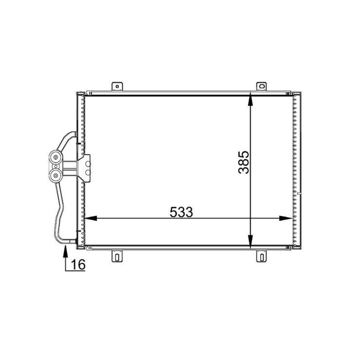 Kondensatorius, oro kondicionierius MAHLE AC 176 000S