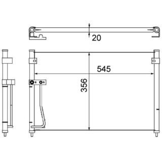 Kondensatorius, oro kondicionierius MAHLE AC 257 000S