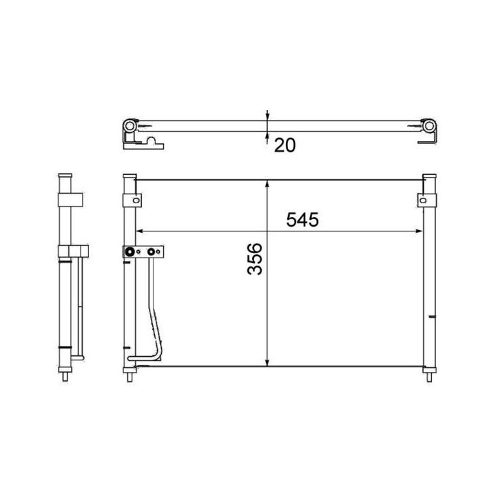 Kondensatorius, oro kondicionierius MAHLE AC 257 000S