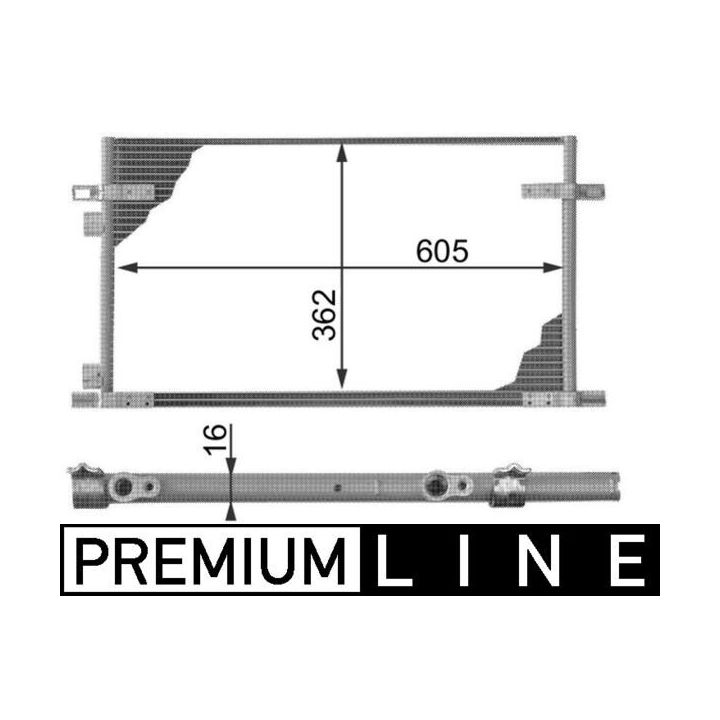 Kondensatorius, oro kondicionierius MAHLE AC 278 000P