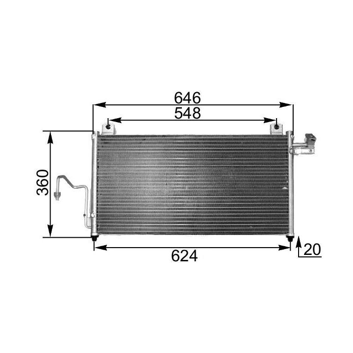 Kondensatorius, oro kondicionierius MAHLE AC 302 000S