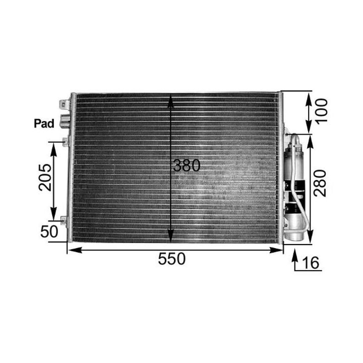 Kondensatorius, oro kondicionierius MAHLE AC 303 000S