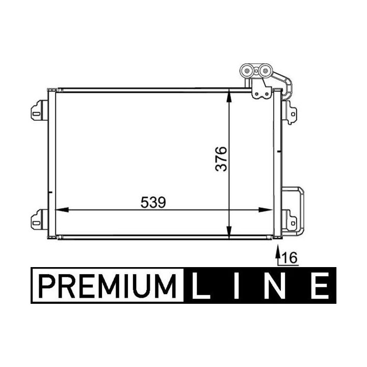 Kondensatorius, oro kondicionierius MAHLE AC 304 000P