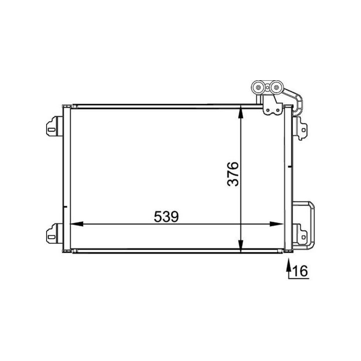 Kondensatorius, oro kondicionierius MAHLE AC 304 000P