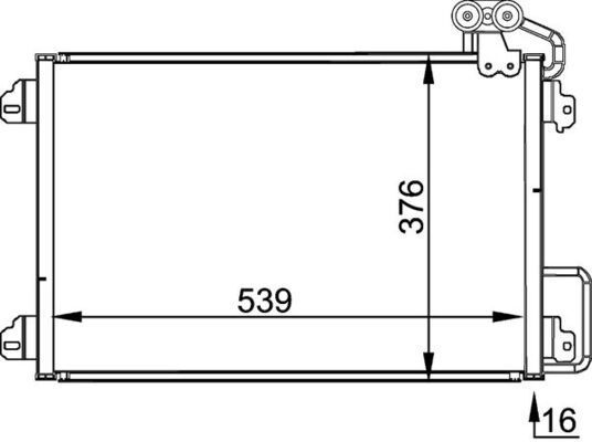 Kondensatorius, oro kondicionierius MAHLE AC 304 000P