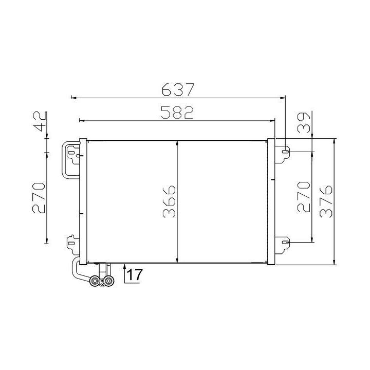 Kondensatorius, oro kondicionierius MAHLE AC 304 000S