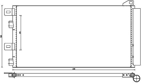 Kondensatorius, oro kondicionierius MAHLE AC 312 000P