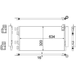 Kondensatorius, oro kondicionierius MAHLE AC 312 001S