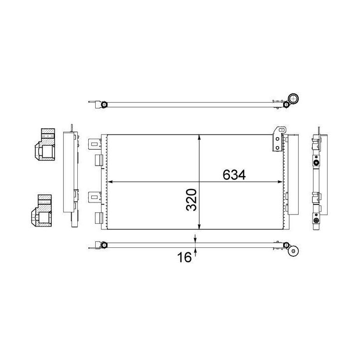 Kondensatorius, oro kondicionierius MAHLE AC 312 001S