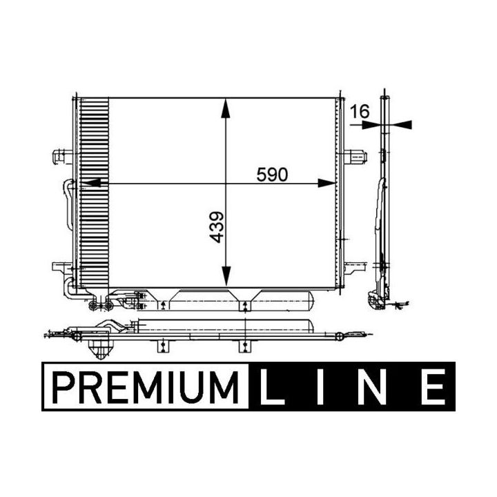 Kondensatorius, oro kondicionierius MAHLE AC 318 000P