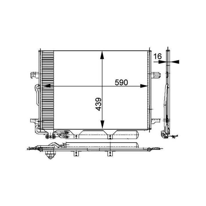 Kondensatorius, oro kondicionierius MAHLE AC 318 000P