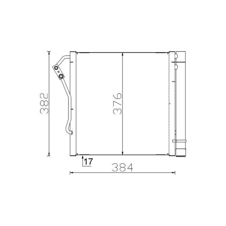 Kondensatorius, oro kondicionierius MAHLE AC 340 000S