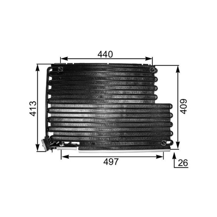 Kondensatorius, oro kondicionierius MAHLE AC 343 000S
