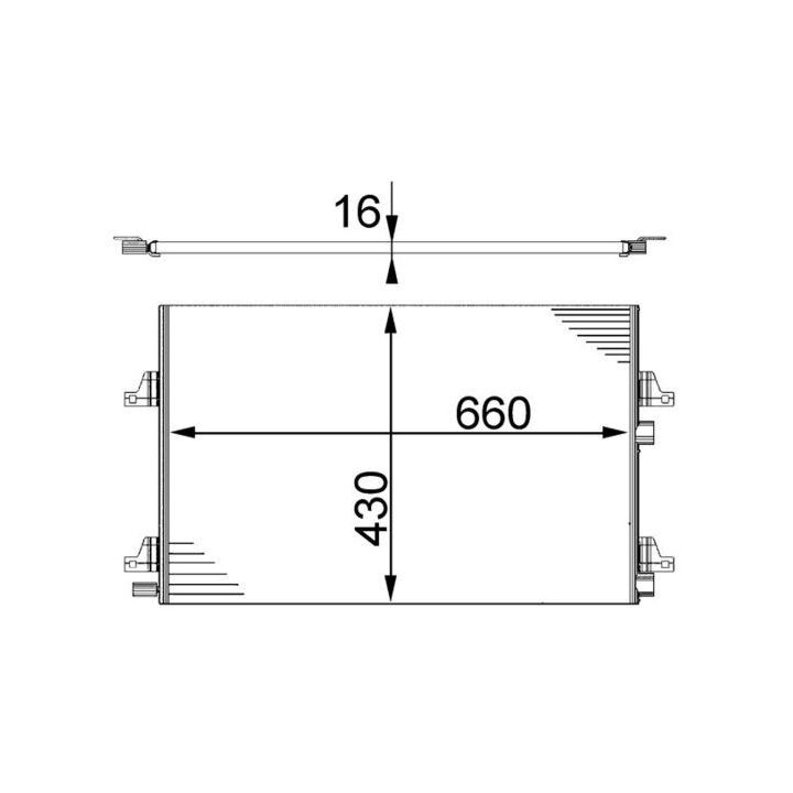 Kondensatorius, oro kondicionierius MAHLE AC 355 000S