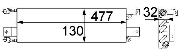 Kondensatorius, oro kondicionierius MAHLE AC 356 000P